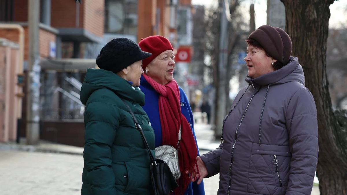 Місцеві жительки в Херсоні