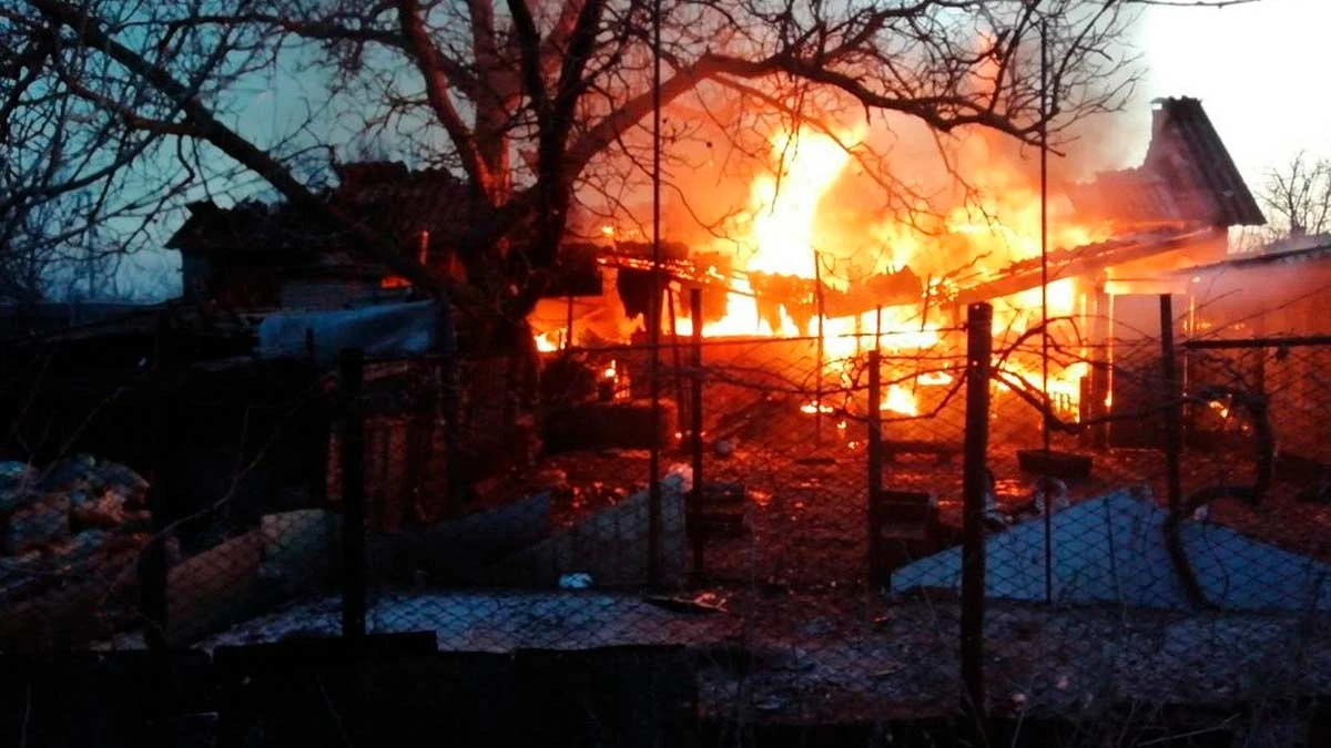 обстріл Веселого на Херсонщині, пожежа