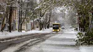 Сніг у квітні у Херсоні