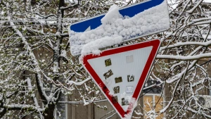 Сніг у квітні місяці у Херсоні