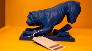 Репліка античної мармурової скульптури лева