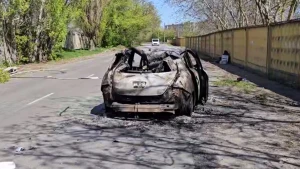 Наслідки російської атаки в Херсоні 17 квітня 2025 року