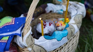 Великдень, кошик, паски