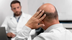 Пацієнт на прийомі у лікаря через біль 