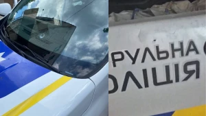 пошкоджені автівки поліції