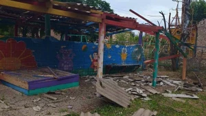 Майданчик дитячого садочка пошкоджений у Херсоні