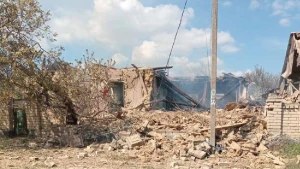 Село після обстрілу