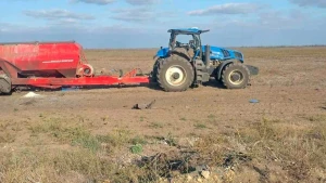 Пошкоджений трактор 