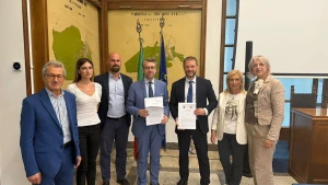 підписання меморандуму про співпрацю між італійським містом Коллеферро та Степанівським старостатом Херсонської громади