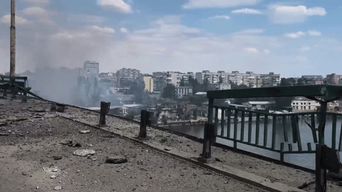 Скриншот з відео Херсонської ОВА
