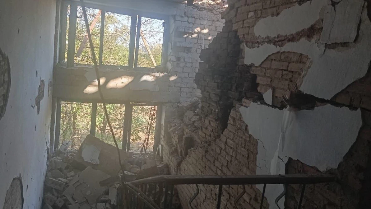 Наслідки удару по Дудчанах 