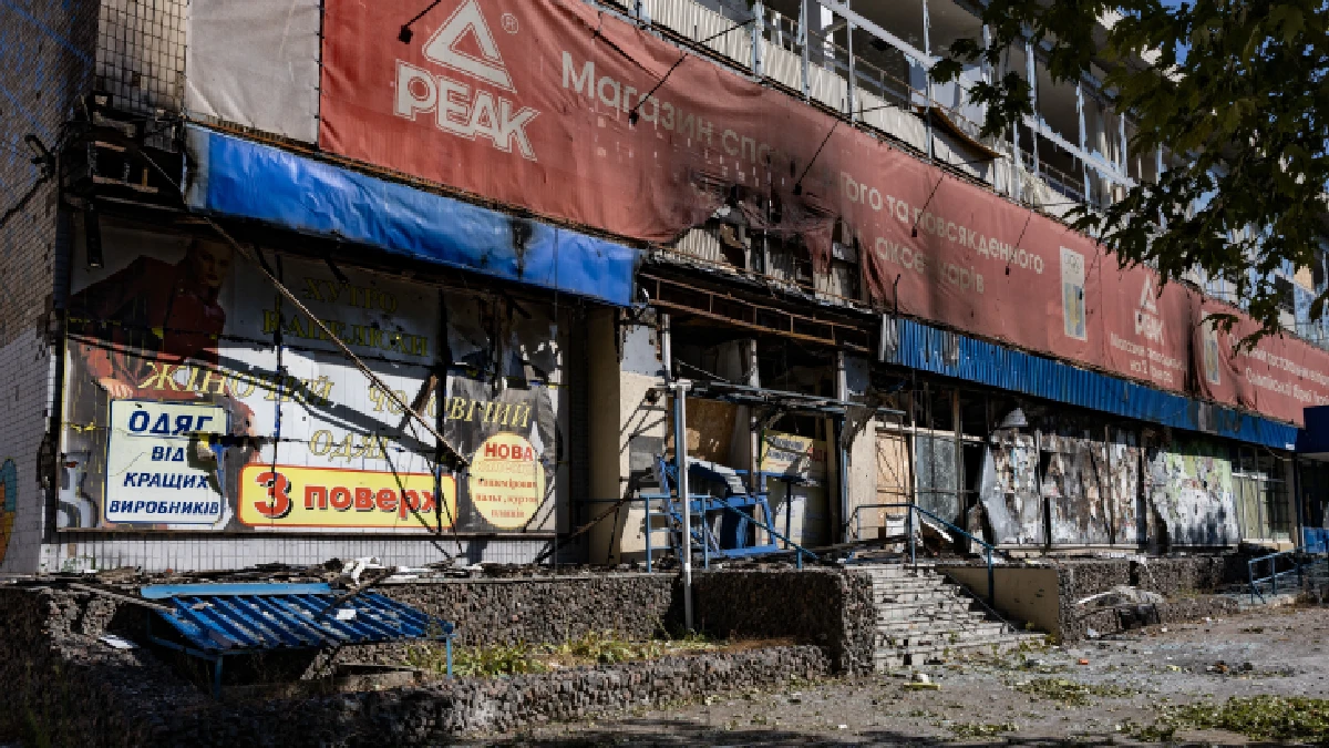 Наслідки обстрілу Херсона