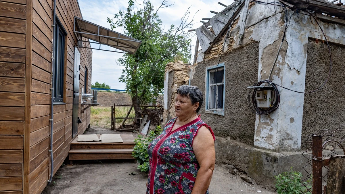  зруйноване житло, модульний будинок