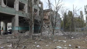 Зруйнована школа №41 у Херсоні після російського обстрілу 2024 року. Фото: ЦЖР