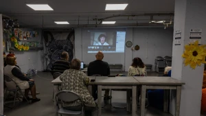 Презентація пресконференції, присвяченої відкриттю 22-го  Мандрівного Docudays UA, у хабі "На розі" 