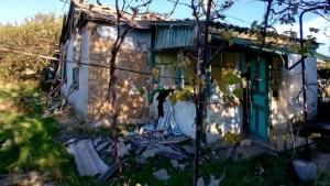 Наслідки артобстрілів Милового Бериславського району на Херсонщині. Фото: Херсонська ОВА