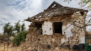 Зруйнований будинок у Бериславському районі