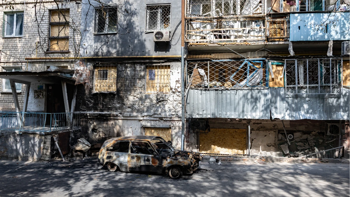 Наслідки обстрілів військами РФ Херсона. Вересень 2025 року. Фото: Олександр Андрющенко/Вгору
