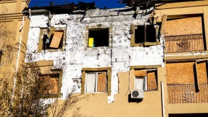 Наслідки обстрілу Херсона