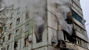 Пожежа у Херсоні внаслідок обстрілів 21 грудня 2022 року