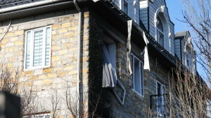 Місце пожежі у Хорлах. Фото: окупаційні ЗМІ