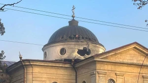 Пошкоджений через обстріли 20 грудня 2024 року Свято-Катерининський собор