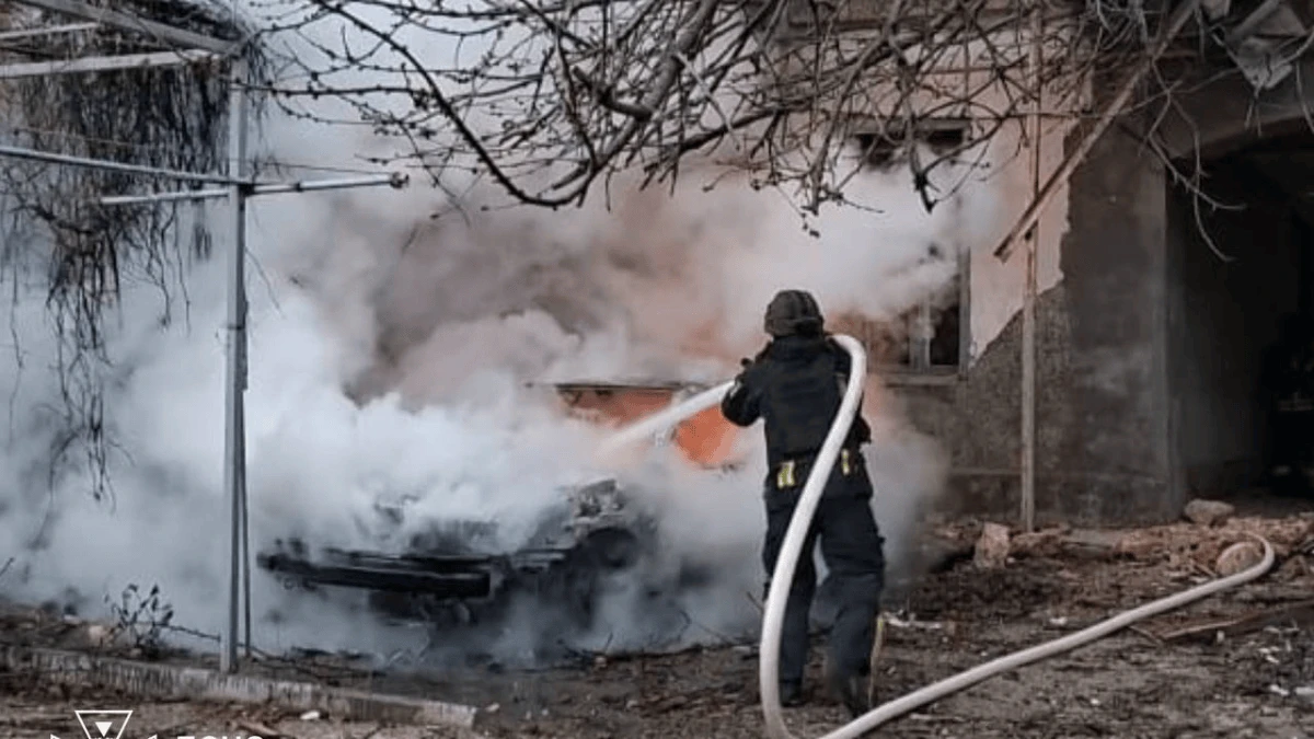 Фото: наслідки пожежі у Херсоні