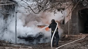 Фото: наслідки пожежі у Херсоні