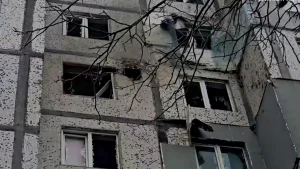 Наслідки удару безпілотником "Молнія"