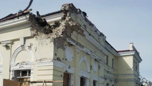 Залізничний вокзал Херсона після російського обстрілу