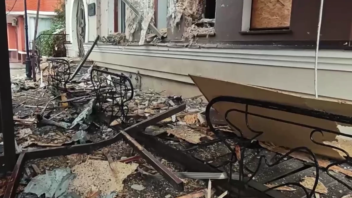 обстріл середмістя Херсона