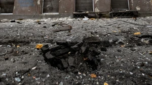 Наслідки обстрілу по центру Херсона 19 грудня 2025 року