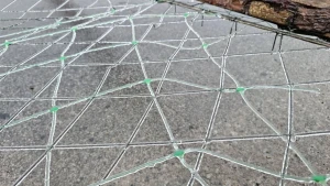 Антидронові сітки. Фото зі сторінки Олександра Прокудіна