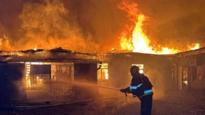 пожежа, обстріл