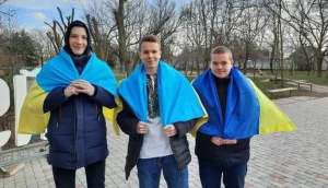 Олександр з однокласниками напередодні повномасштабного вторгнення