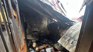 Фото: наслідки пожежі у будинку Дмитра Бєлоброва