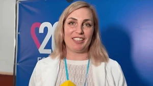 Карпачова Наталія. Скриншот з відео окупаційного ЗМІ