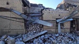 Наслідки ударів по Центральному районі Херсона 