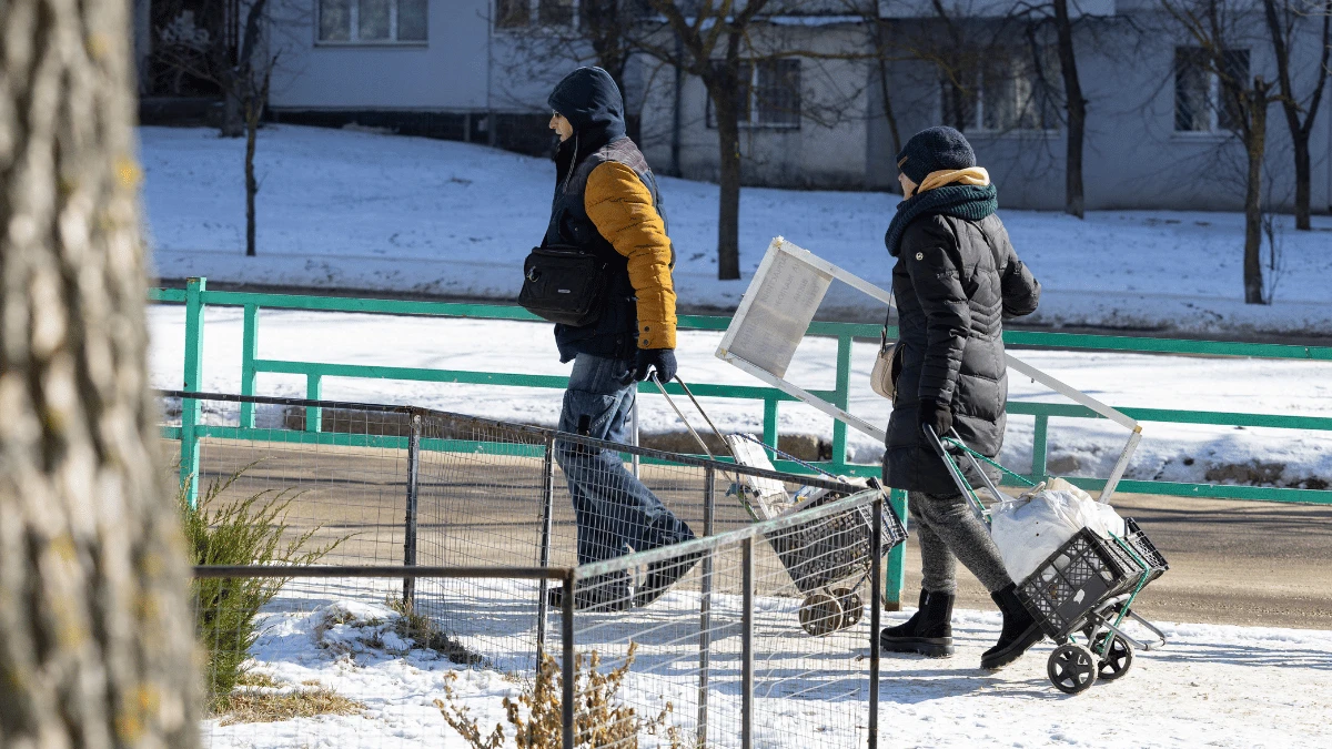 Херсонці у місті. Фото: Олександр Андрющенко/"Вгору"