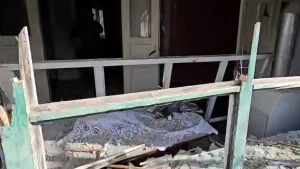 Наслідки обстрілу Корабельного району Херсона