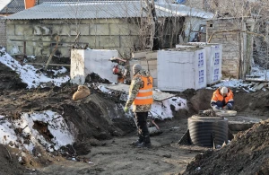 Будівництво у селі Посад-Покровське Херсонської області. Фото Олени Гнітецької/"Вгору"