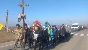 Прощання із Олександром Дмитренком. Фото: Високопільська СВА
