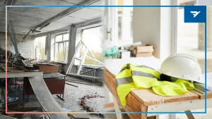 Колаж: Марія Вишинська/”Вгору”. Використані світлини пошкоджень внаслідок обстрілів Борозенського ліцею та ілюстративні зображення Canva

