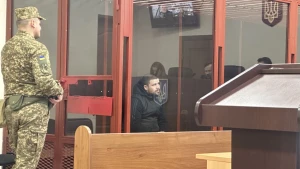 Військовий Максим Бобилєв під час засідання суду 15 січня 2026 року. Фото: Суспільне Новини/Олена Куренкова