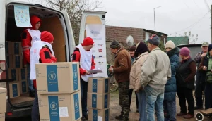 Видача гуманітарної допомоги