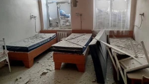 Наслідки обстрілу медзакладу в Білозерці 