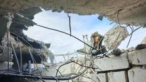 Наслідки скиданння вибухівки з дрона на гуртожиток ХДУ