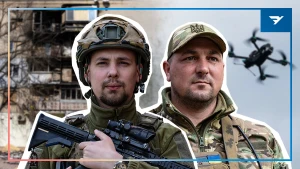 Військові 34-ї окремої бригади морської піхоти Військово-Морських Сил ЗСУ. Колаж Інни Юрченко / "Вгору"