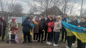 Зустріч військового Михайла Копитіна, який нещодавно повернувся з полону 