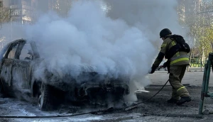 горить авто